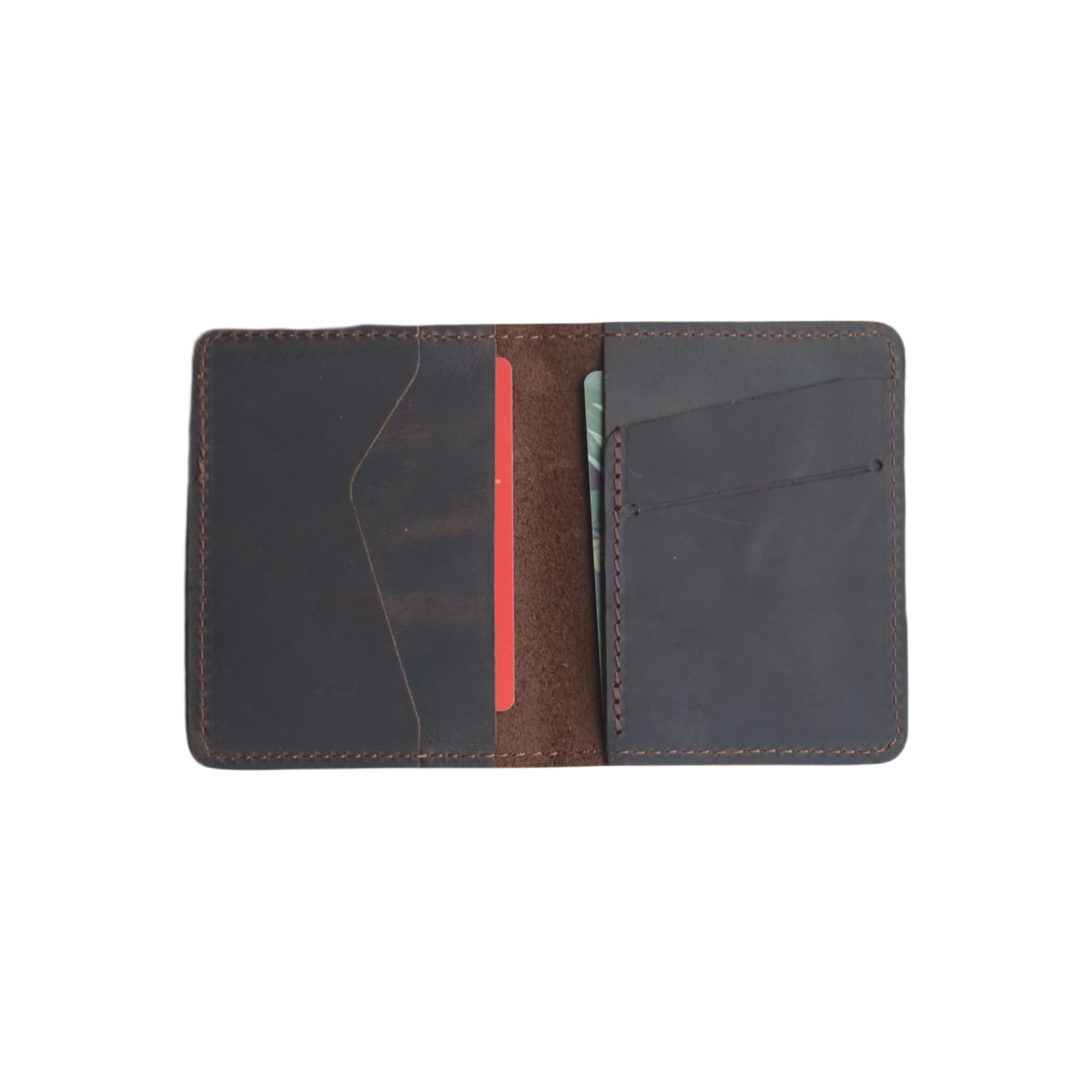 Sponsored Ad – Men's Minimalist Leather Wallet Wallet Card Holder Distressed Wallets for Gifts (Darkbrown)