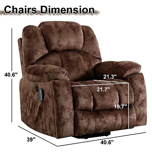 Sillón reclinable plegable marrón miniatura 2