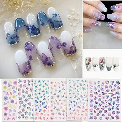 Amazon.co.jp: Chisafly ネイルシール 花 紫陽花 花びら ネイル用 