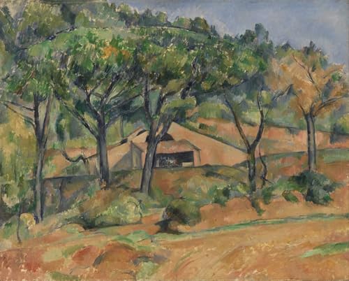 Affiche en Provence par Paul Cézanne - Impression sur Toile 60x90cm pour Salon
