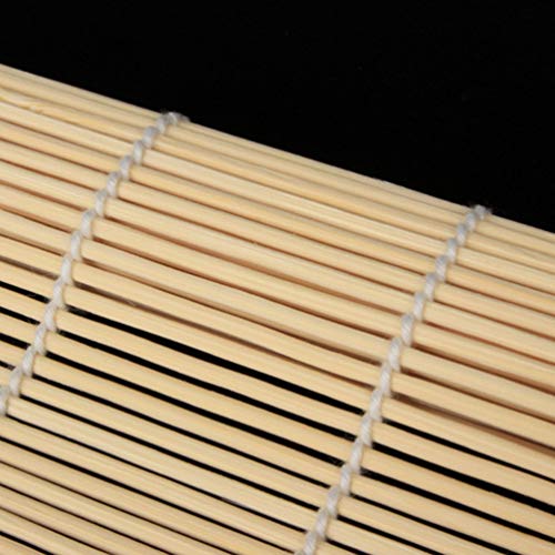 HEMOTON Tapete de bambu para sushi, rolo de sushi, almofada natural para enrolar em casa, restaurant
