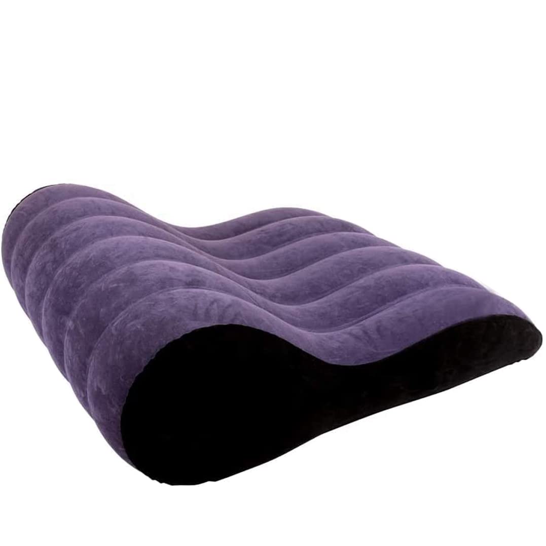 titivatetitivate Inflatable Pillow PVC Flocking Magic Pillow Travel Cushion Wavy Body Support Pillow for Couples Posture Assistance, Body Positioning