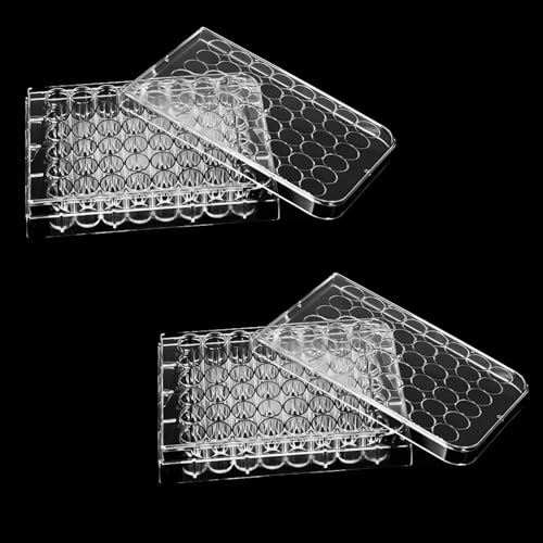 48 Well Cell Culture Plate Serving Tray, 2 PCS Pill Filler Tray, Tissue Culture Plate for Lab Equipment (Holes Dia: 1.1cm)