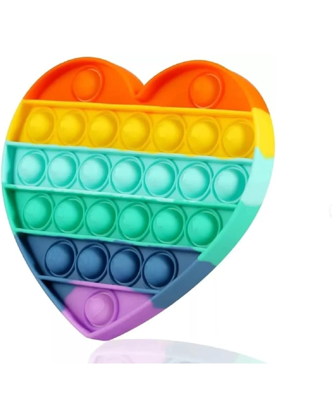 Rs Store Kids Pop-it Fidget Toys, Bubble Pop It Push Fidget Toy for Unisex Kids & Adults, Stress Relief and Hand Exercise Toy Multi-Color (Heart Shape,Pack of 1) (B0CVYQPYT1) Amazon Price History, Amazon Price Tracker