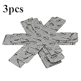 YuamMei 3 Piezas antirrayas para ollas y cacerolas: evitan rasguños, protegen Las Superficies de los Utensilios de Cocina, Anti escaldado para cacerolas, Tres tamaños (10.2"/ 14.0" / 15.0")