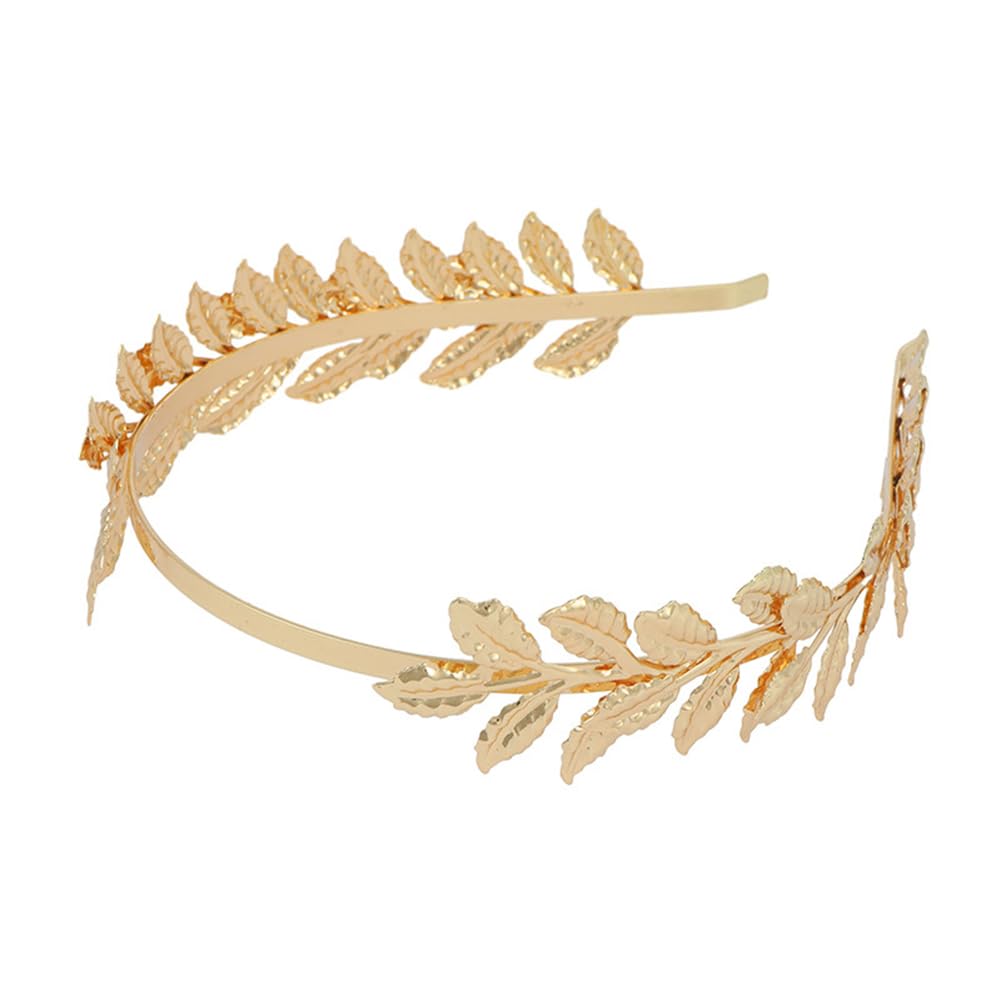 Gold Metal Leaf Headbands for Women Bridal Hair Crown Adult Hairband Wedding Headpiece Hair Accessories - Image 3