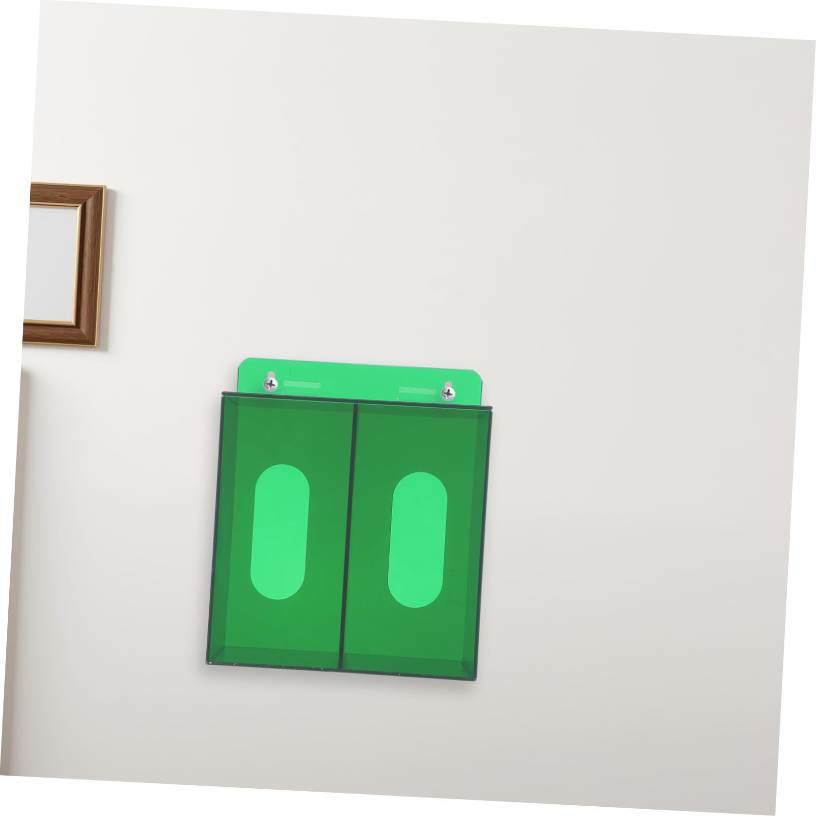 Zerodeko Scatola Porta Mascherine con Supporto per Guanti da Muro in Acrilico Organizzatore Salvaspazio per Maschere Protettive e Guanti