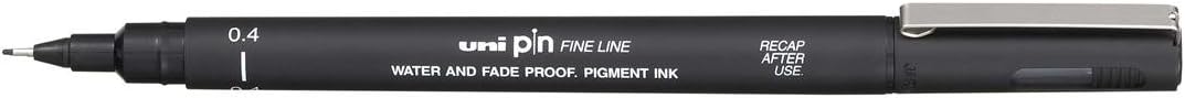 Mitsubishi Uni-Pin fine lner marker 0.4mm,Single Piece ,Black