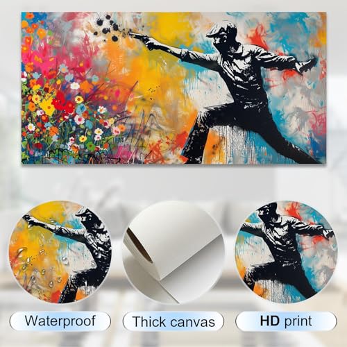 Toile d'art mural Banksy pour transformer un mur blanc triste - 6