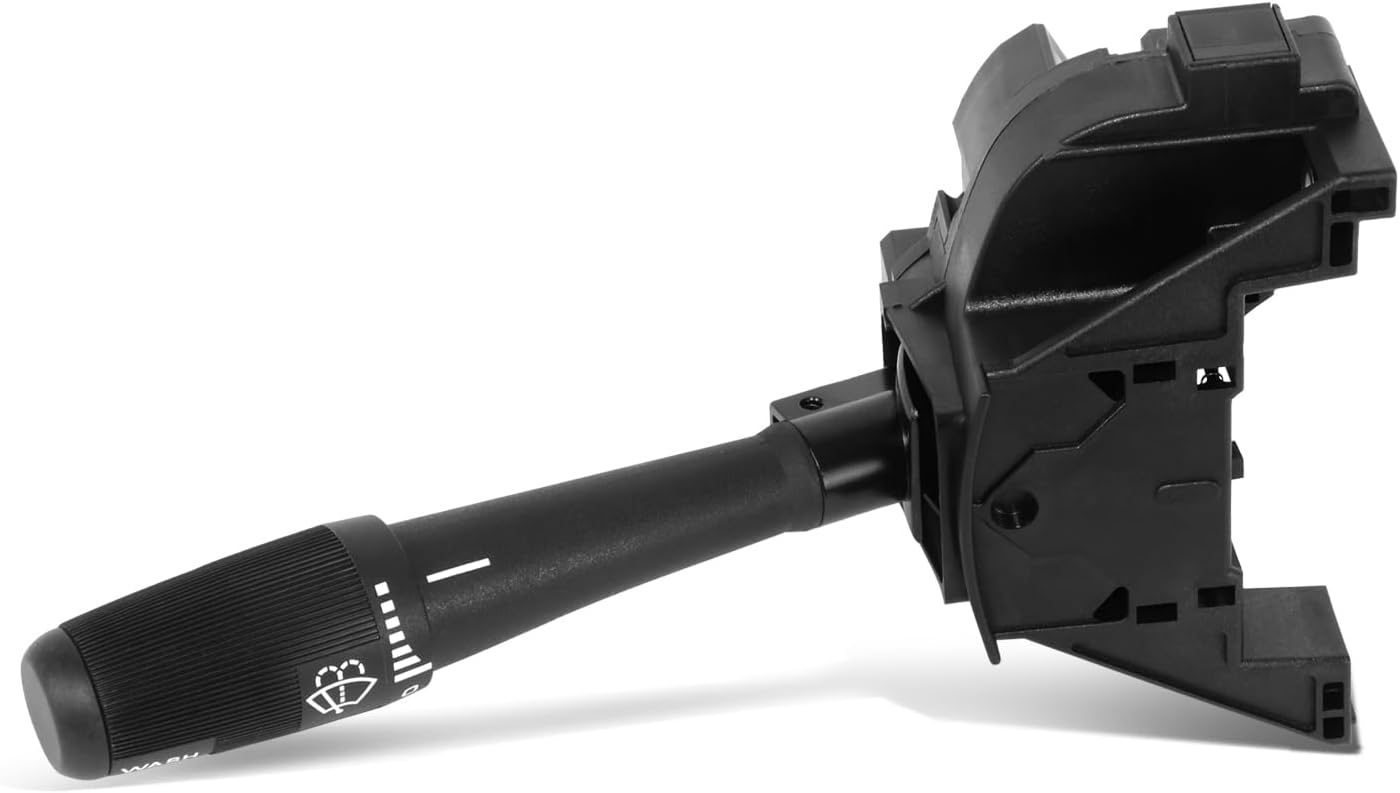 Auto Dynasty Factory Style Multi-Function Combination Switch Assembly Compatible with Ford Mustang 1987-1989, Driver Left Side, Black