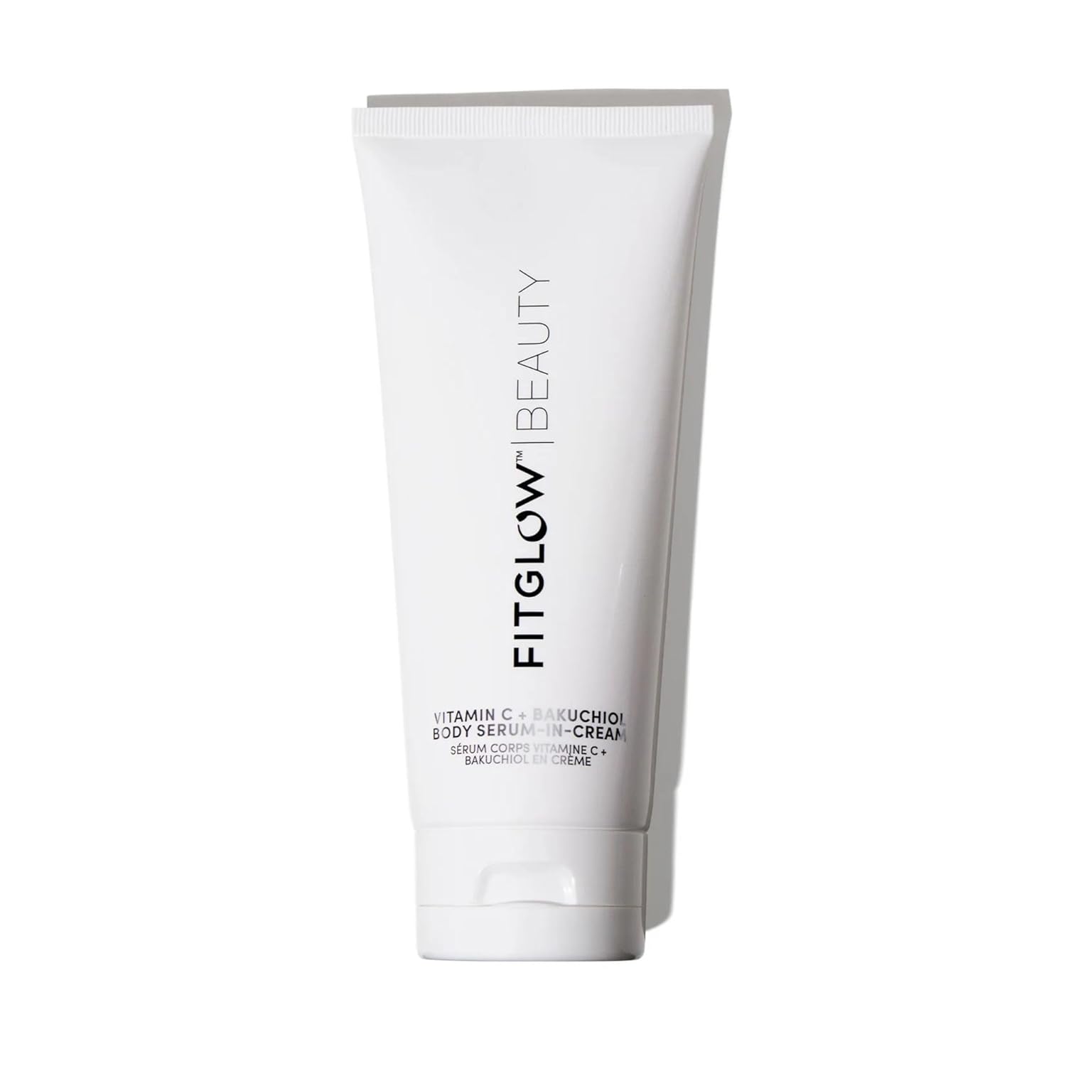 Fitglow Beauty Vitamin C + Bakuchiol Body Serum-in-Cream | Anti-Aging Body Skincare | Smooths, Firms & Hydrates for Radiant Skin | Plant-Based Retinol Alternative | 200ml / 6.8oz