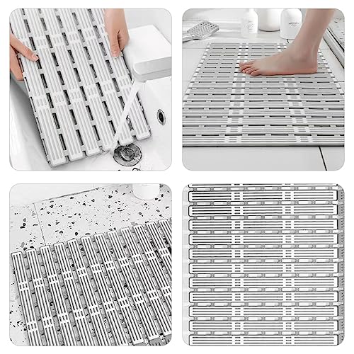 Tapis de bain antidérapant Yardwe tapis de sol sécurité douche ventouses - 8