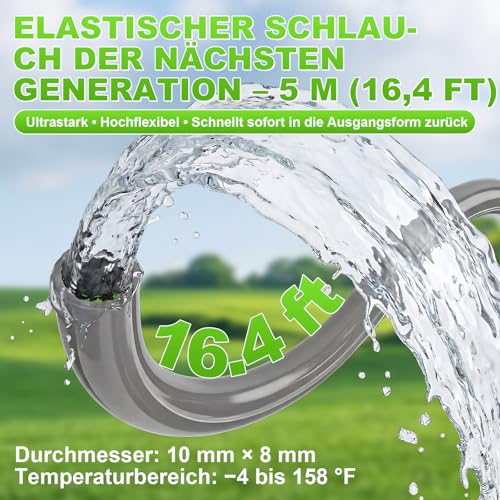 Miniatura 6 de VOERJIA Hidrolimpiadora de Alta Presión a Batería 1000 PSI, Pistola de Agua Inalámbrica con 2 Baterías 4.0Ah (LED), Boquilla 6 en 1 para Lavado de Coche, Fachadas y Riego de Jardín