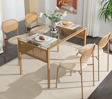 rattan table and chair set