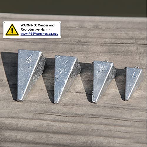 Pyramid Sinkers Fishing Weights Kit Bullet Fishing Weights Sinkers For Ocean Saltwater Surf Fishing Gear Tackle 1Oz 2Oz 3Oz 4Oz 5Oz 6Oz 8Oz #TOP1