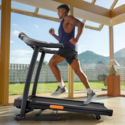 Image of THERUN Incline Treadmill, Treadmills for Running and Walking, 400 lbs Weight Capacity Folding Treadmill with 0-16% Auto Incline, Wide Belt, 4.0 HP, App, Heart Rate