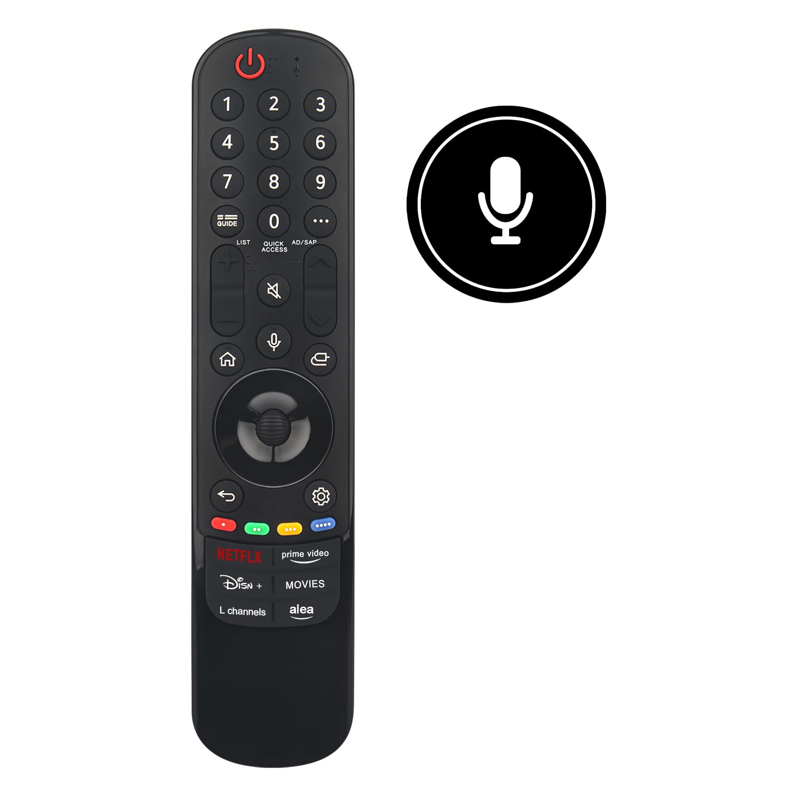 MR24GA AKB76045005 Magic Remote di ricambio con riconoscimento vocale compatibile con tutti i televisori LG 2024 OLED65C4PUA 75UT8000AUA 86UT8000AUA 65QNED90TUA 75QNED90TUA 86QNED90TUA OLED83G4WUA