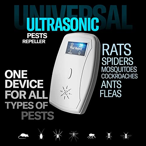 New 2022 6-Pack Effective Ultrasonic Pest Repeller - Wall Plug-In Electromagnetic + Ionic - Ant Fly Mosquito Mouse Rats Roach Repellent Indoor - Cockroach Control Safe Quiet Device - Up To 9000 Sq.ft #TOP2