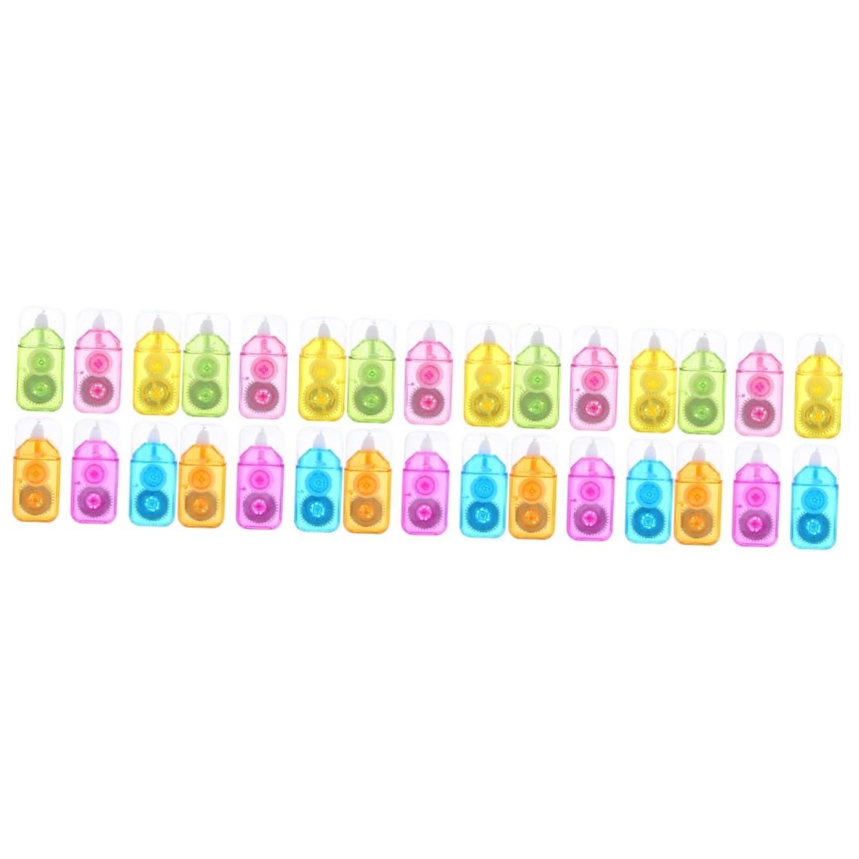 NUOBESTY 30 Pièces correcteur bande de correction de bande dessinée fournitures de classe esthétique fournitures scolaires Ruban de correction de stylo effaceur de bande domestique