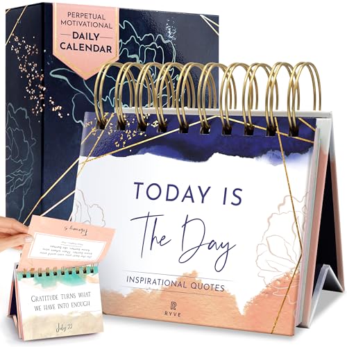 Motivational Calendar - Daily Flip Calendar with Inspirational Quotes -