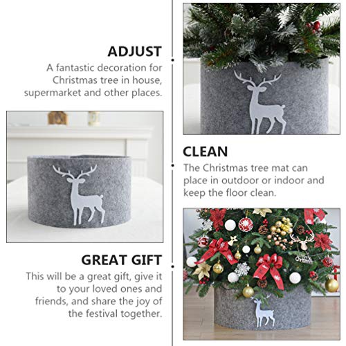 Tomaibaby Weihnachtsbaum Röcke Schürze Abdeckung Christbaumdecke Christbaumständer Verkleidung Tannenbaum Rock Weihnachtsbaumschmuck Weihnachtsdekoration Baumschmuck Weihnachten Deko 90CM