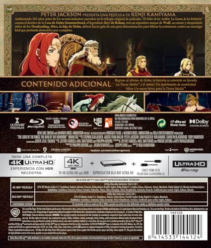 El Señor de los Anillos: La Guerra de los Rohirrim (4K UHD + Blu-ray)
