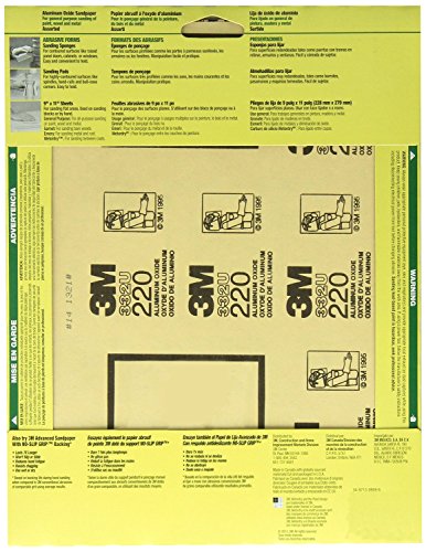 Image of 3M 9005NA 9 inch X 11 inch Assorted Paint, Wood, Metal Sandpaper Sheets