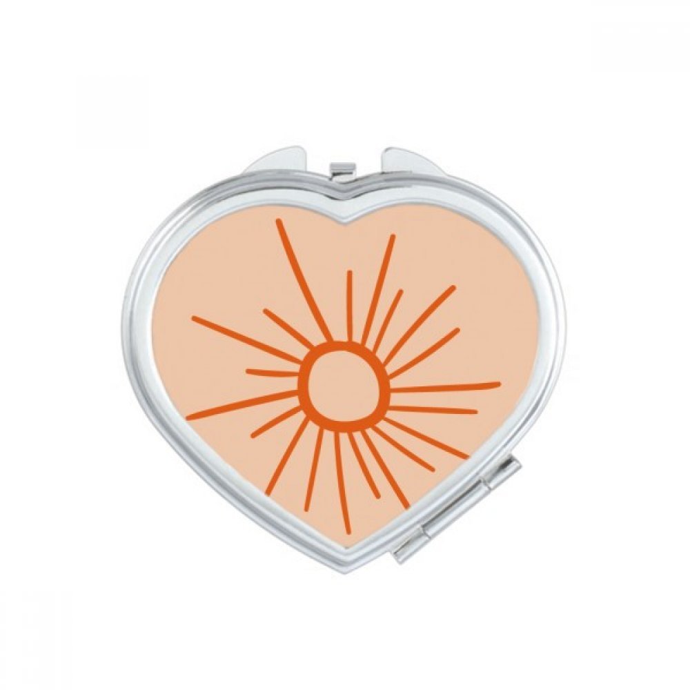 Miroir de maquillage compact portable soleil mignon miroir de poche