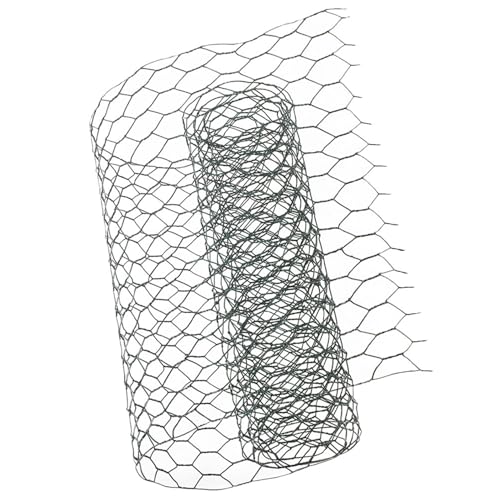 jojofuny Malla Alambre Galvanizado para Jardín Recubierta Verde Resistente y Versátil para Cercas Protección de Plantas y Gallineros para Huertos y Protección contra Aves