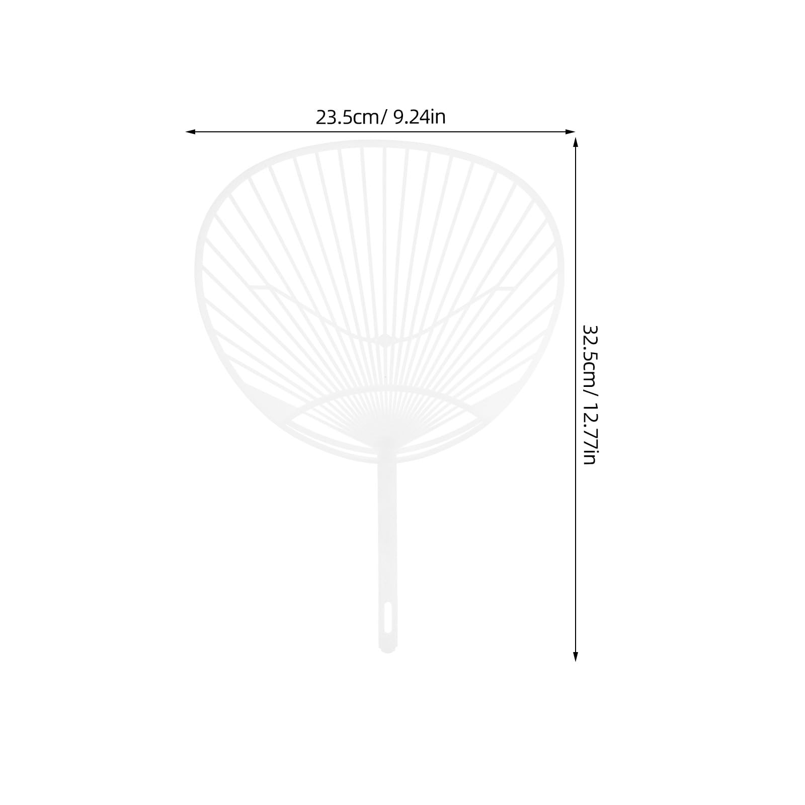 Amosfun Kit Fai da te Telaio Ventilatore Uchiwa 12.80X9.25 Pollici Plastica per Fabbricazione Di Ventilatore Portatile Personalizzato Decorazione Estate