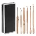 Manicure and Pedicure Tools Set, Becoyou 6 Pcs Gel Nail Polish Remover Scraper Tool Cuticle Trimmer Cuticle Pusher Cuticle Remover Cuticle Cutter Nail Files Stainless Steel Professional Nail Tools Kit