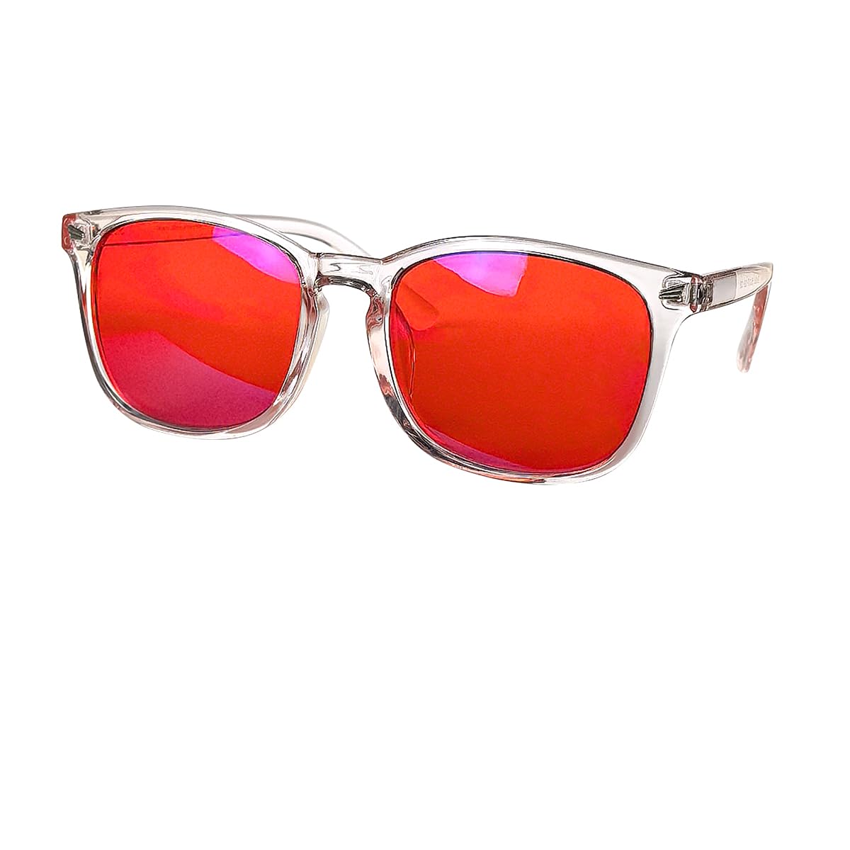 SHINU Blue and Green Wavelength Blocking Glasses Disruptive Light Blocking Glasses Red Lens Eliminate Eye Strain 068RD