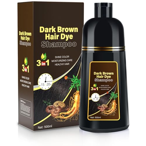Moistar Dark Brown 3 in 1 Hair Dye Shampoo