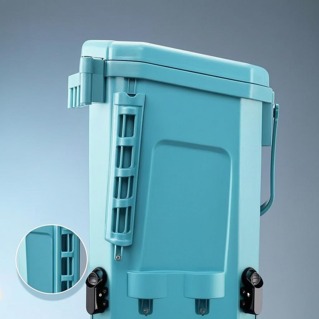 Homyl Panchetto Portatile per Pescatori, Accessori Pesca con Porta Canne e Piatto Magnetico, panchetto pesca