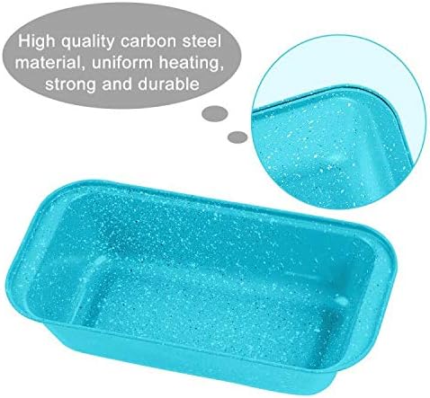 4PCS Medium Loaf Bread Pan, Non-stick Coating Carbon Steel Baking Bread Pan (Gold/ Pink/Blue/Grey),Safety bread Loaf Pan