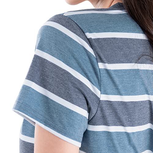 Image of Fruit of the Loom womens Short Sleeve Tee and Pant 2 Piece Sleep Set
