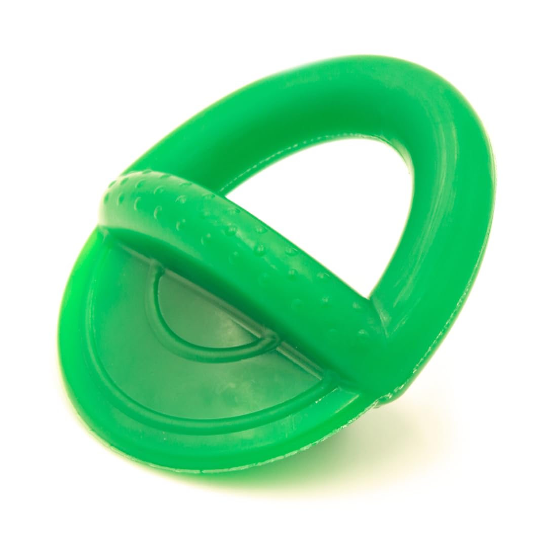 Alpha - Chupete - Juguete masticable de goma duradero para perros para entrenamiento - Elige tu color - 6 pulgadas de largo x 3 pulgadas de ancho x 4 pulgadas de alto (verde)