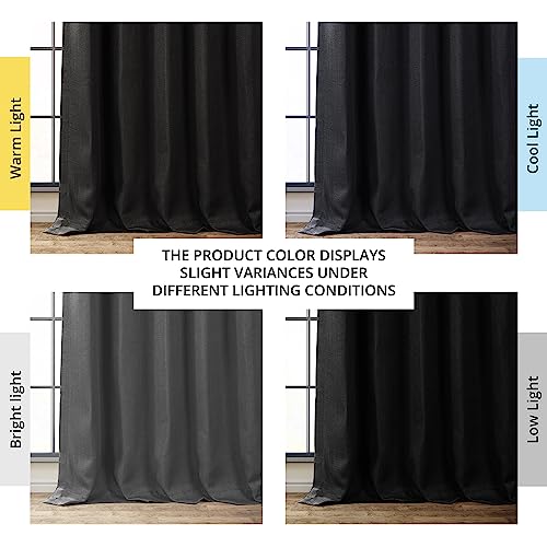 HPD Half Price Drapes Faux Linen Room Darkening Curtains - Image 3