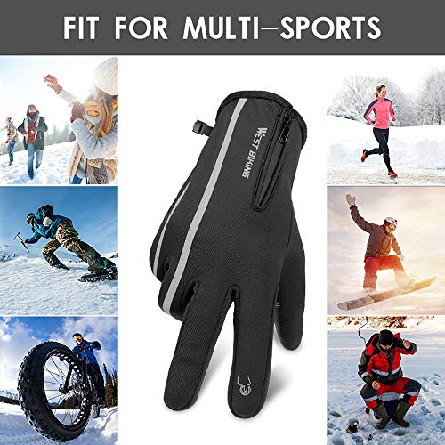 Luvas Esportivas, Romacci Luvas esportivas Luvas de lã térmica de inverno Luvas de tela sensível ao