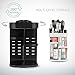 Makeup Organizer, 360° Rotating Make Up Organizers and Storage Display Case with 7 Layers Large Capacity, Adjustable Spin Holder Fits Jewelry, Makeup Brushes, Lipsticks and More (Black)