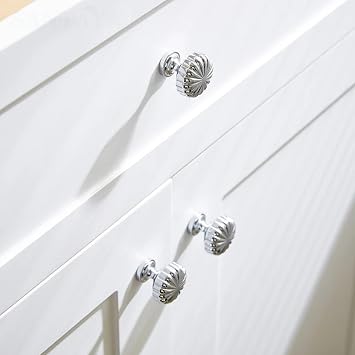 Pumpkin Brass Furniture Handles Bright Gold Bright Silver Kitchen Cabinet Wardrobe Drawers Dresser KnobsA-30mm