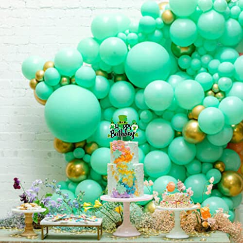 St. Patrick's Day Happy Birthday Cake Topper Holiday Party Or A Birthday Party With A Lucky Clover Theme Gnome Decoration Boy Or Girl Party Supplies -Sugargera #TOP3