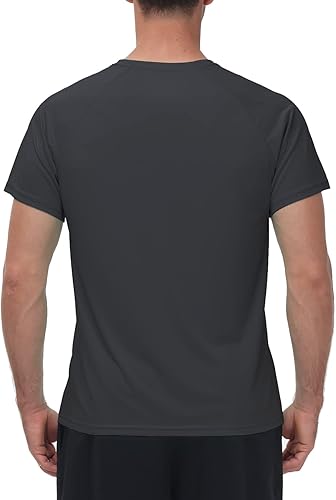 Miniatura 2 de VAYAGER Camiseta de natación para hombre con protección solar UPF 50+, secado rápido, camiseta de manga corta para surf, pesca, playa