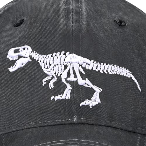 Image of Embroidered Baseball Cap for Women Men Vintage Adjustable Washed Distressed Denim Baseball Hat