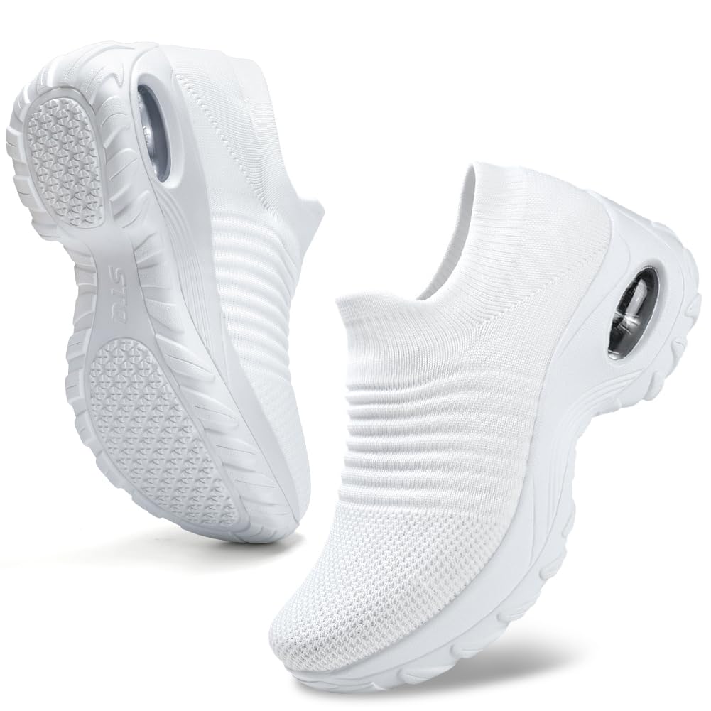 HKR Platform Sneakers Donna Leggero Casual Air Cuscino Scarpe da Ginnastica Outdoor