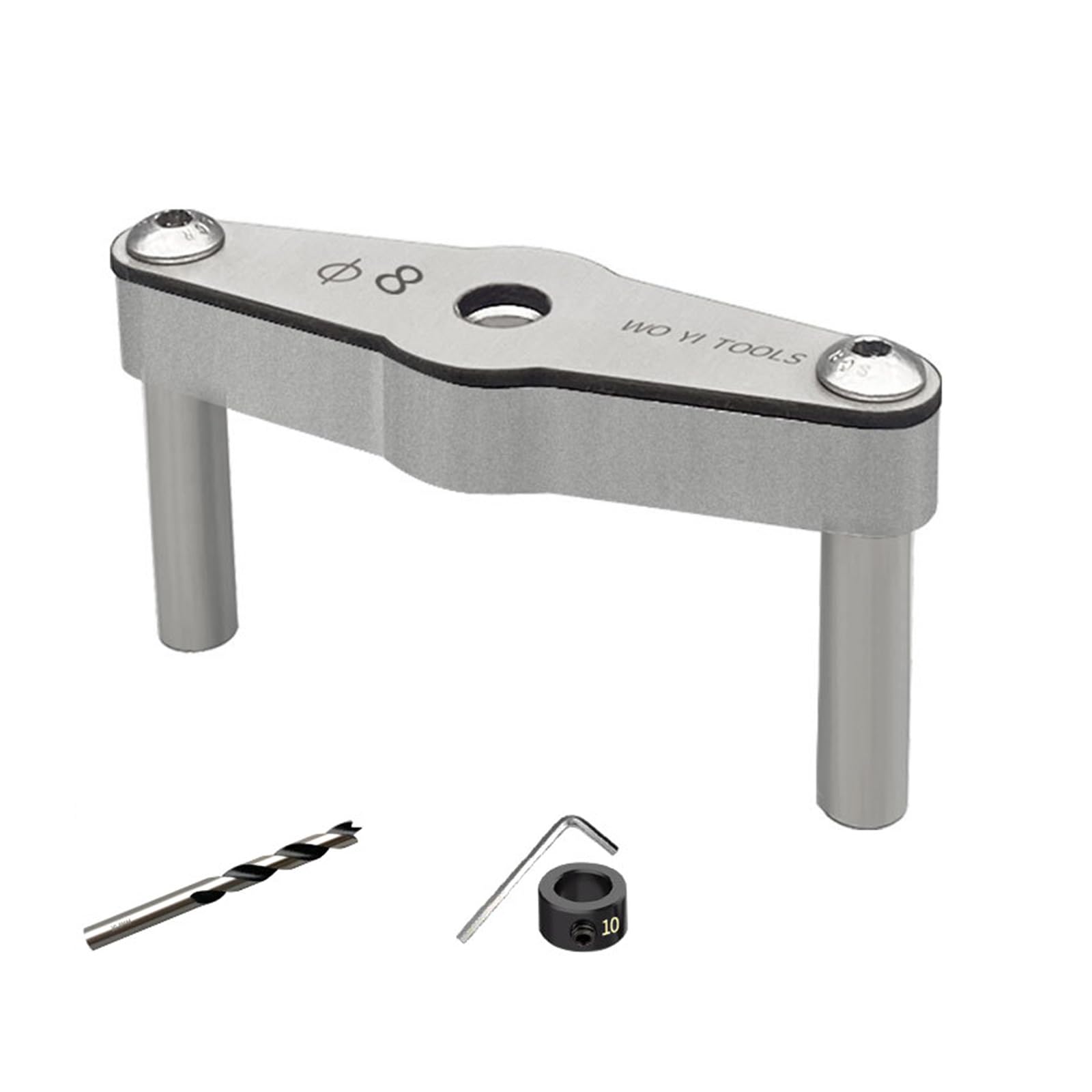 Hdoytxxm C Functional Rhomboid Shaped Drill Locators Hole Drilling Assistant For Wood And Metal With Stable Aluminum Build Multi Materials Drill Guide
