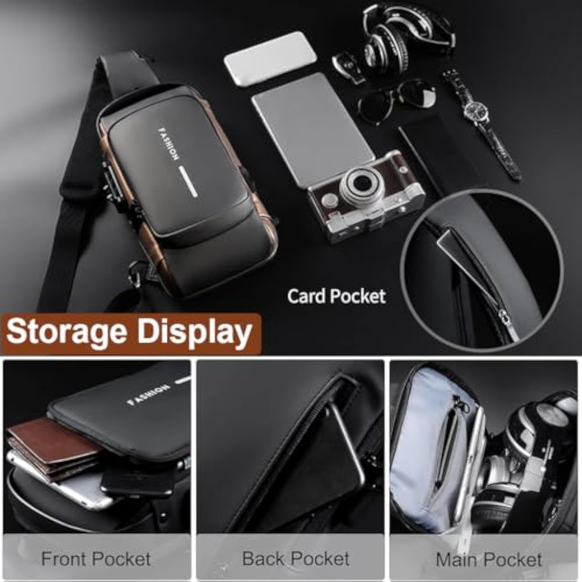 Chest Bag Waterproof Oxford Cloth Password Lock