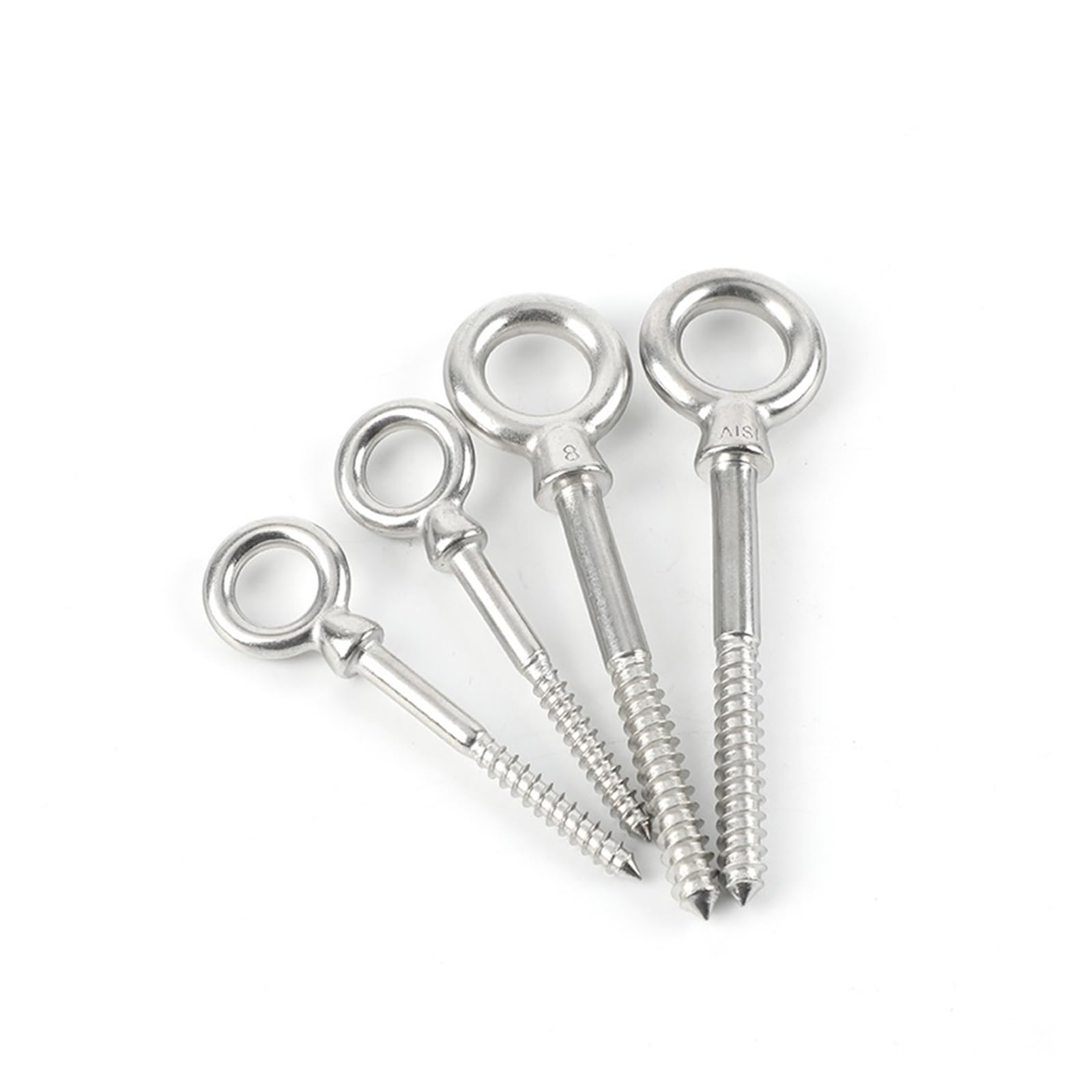 6/10 pz M6 Viti a Forma di Occhio Gancio Rotondo In Acciaio Inox 316 Anello Estremità in Legno Occhiello Ganci Autofilettanti Hardware accessori(16 pcs)