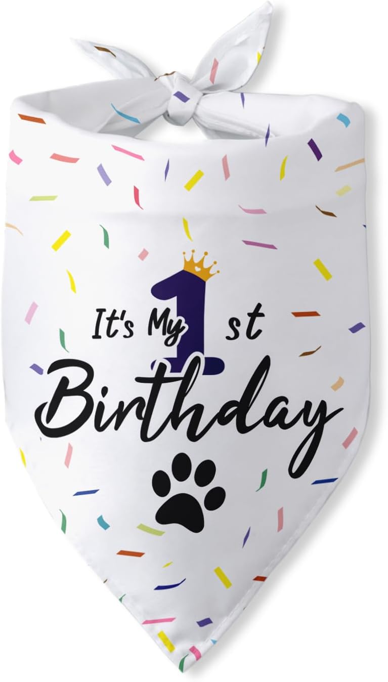 Dog First Birthday Bandanas Dog Birthday It's My 1st