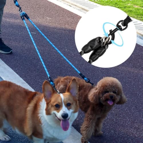 Hundeleinen, 4 in 1 No Abnehmbares Nylon-Zugseil 4-Wege-Hundeleine für Hunde Katzen im Freien(4 Way-Schwarz)